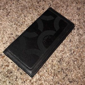 Coach check book holder